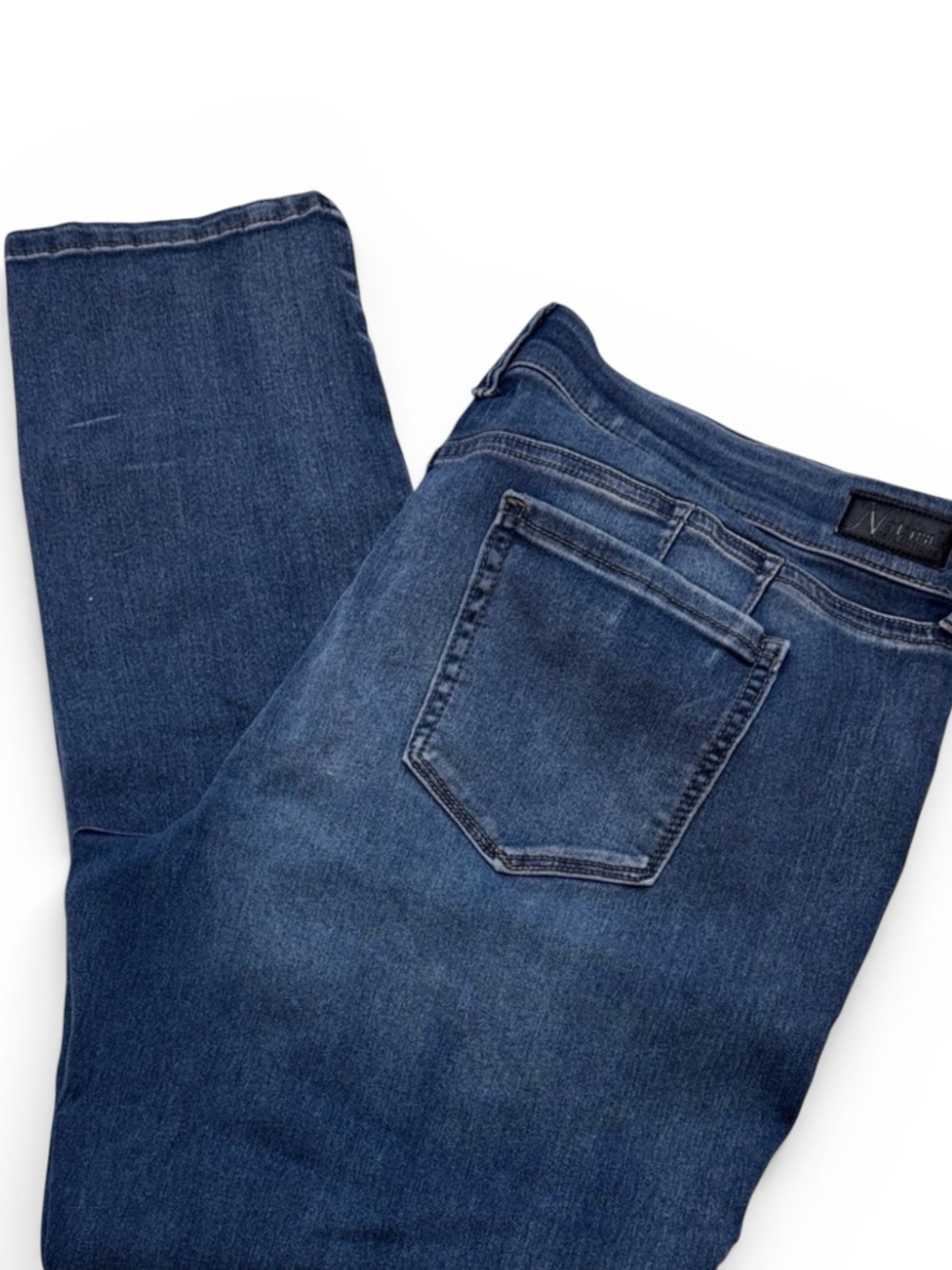 Natural Reflections Dark Blue Straight Leg Jeans